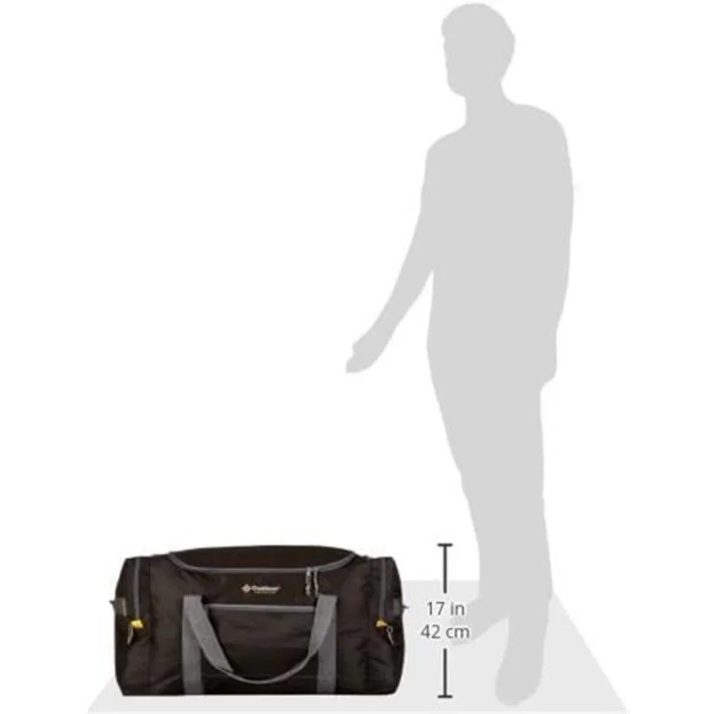 Large Outdoor Duffel Bag Travel Sports Gym Camping Gear Black Multipurpose Bag
